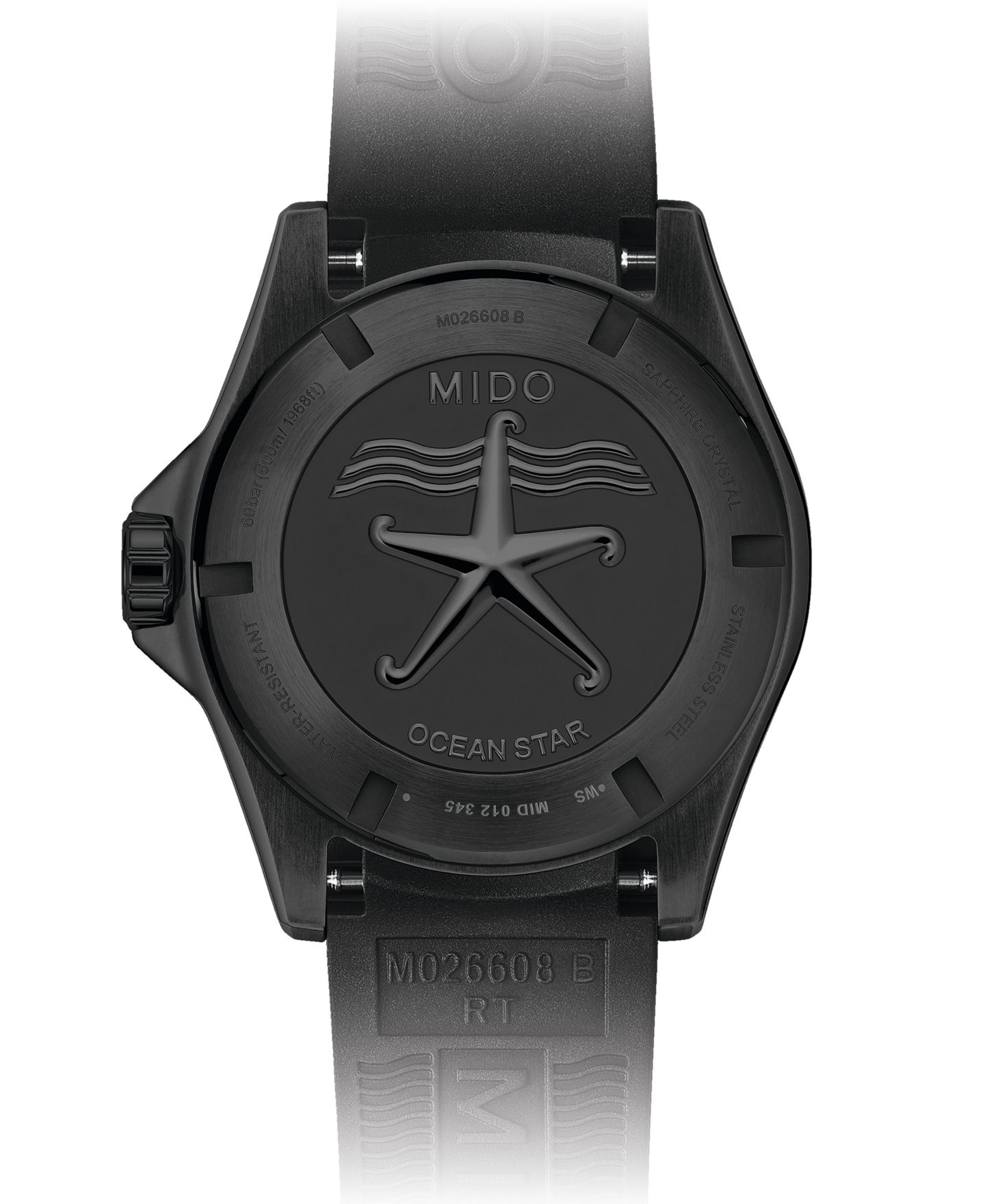 Мужские часы Mido Swiss Automatic Ocean Star 600 Chronometer Black PVD Stainless Steel Bracelet Watch 44mm — фото 2
