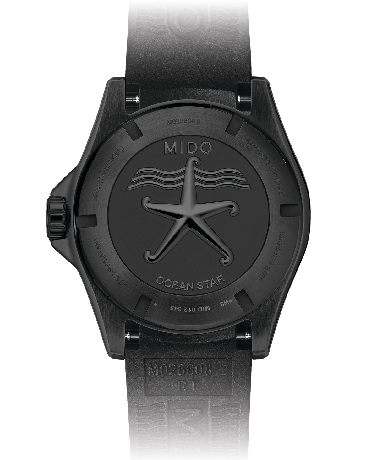 Shop Mido Men's Swiss Automatic Ocean Star 600 Chronometer Black Pvd Stainless Steel Bracelet Watch 44mm