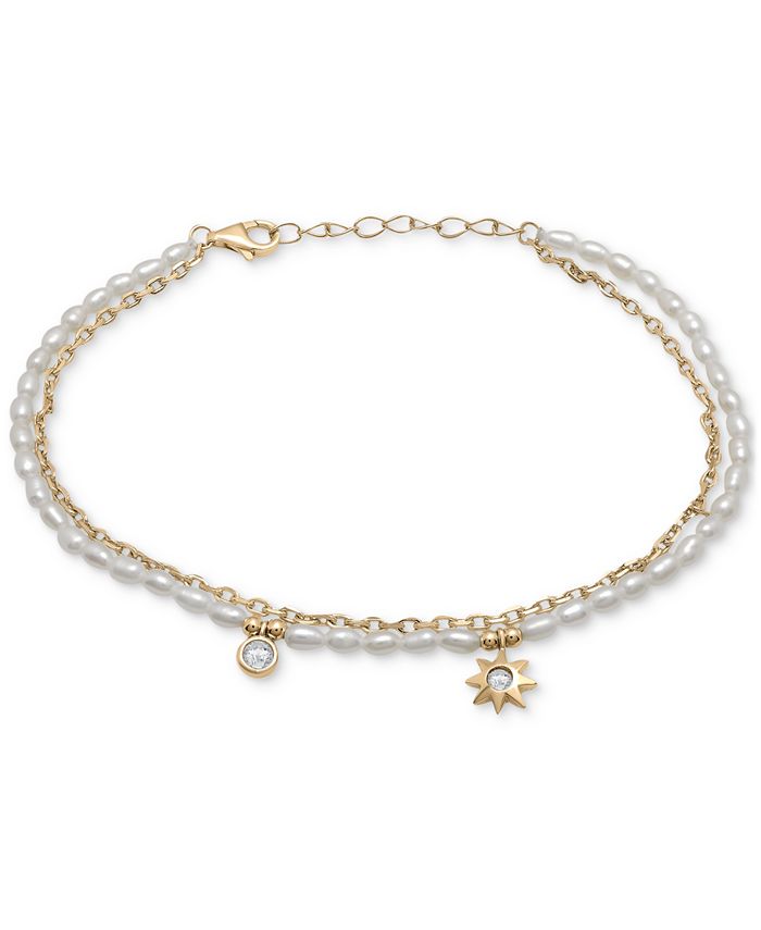 Macy s Cultured Freshwater Pearl 2 1 2mm Chain Link Layered