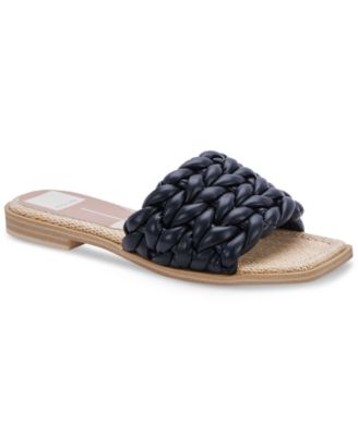 Dolce Vita - Women's Iddie Plush Woven Slide Sandals