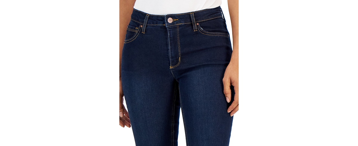Shop Jones New York Petite Lexington Straight-leg Denim Jeans In West Point Wash