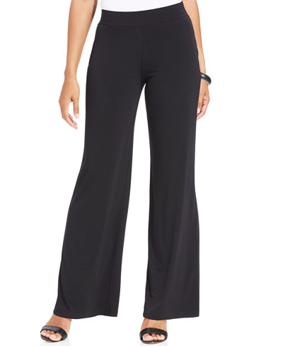 JM Collection Petite Pull-On Wide-Leg Pants, Only at Macy's