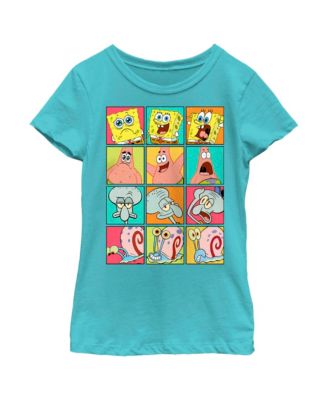 Nickelodeon Girl's SpongeBob SquarePants Character Emotions  Child T-Shirt