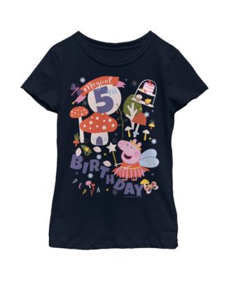 Hasbro Girl's Peppa Pig Magical 5th Birthday Child T-shirt - Macy's