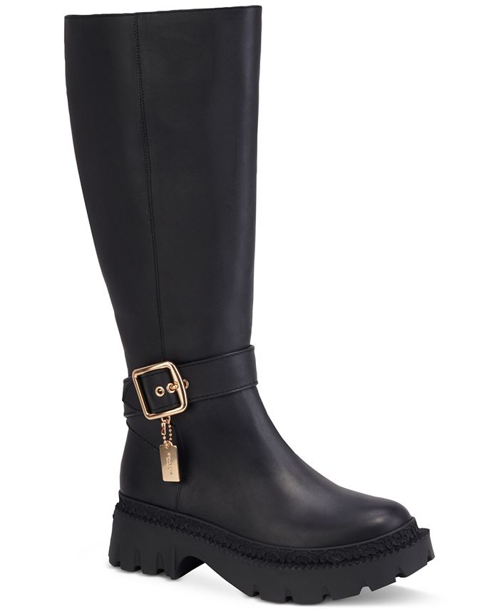 COACH Women's James Tall Buckled Riding Boots - Macy's