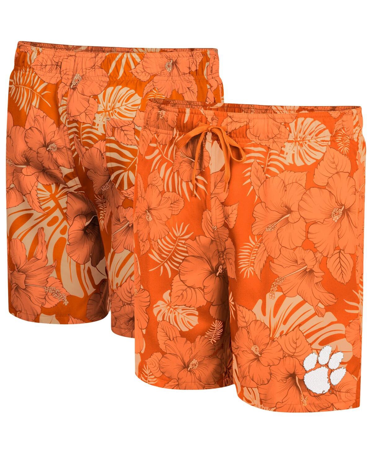 Shop Colosseum Men's  Orange Clemson Tigers The Dude Swim Shorts