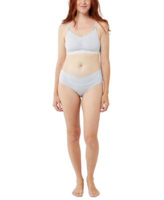 Pullover Lace Maternity and Nursing Bra Rugby Tan Small | A Pea in the Pod