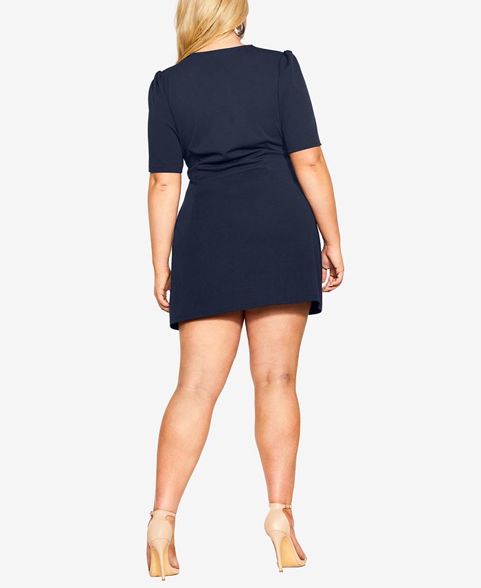 City Chic Trendy Plus Size Tie Point Dress & Reviews Dresses Plus Sizes Macy's