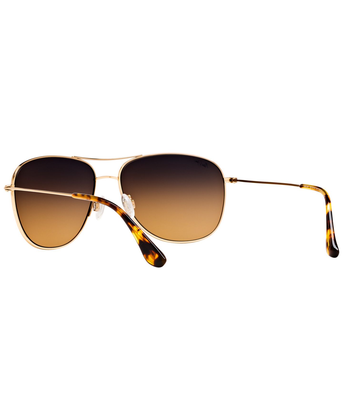 Женские солнцезащитные очки Maui Jim Polarized Cliffhouse Sunglasses, MJ000360, цвет: Золотой / Коричневый — фото 7