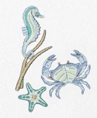 Turkish Cotton Aaron Embellished 2-Pc. Hand Towel Set