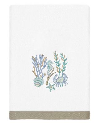 Turkish Cotton Aaron Embellished 3-Pc. Bath Towel Set