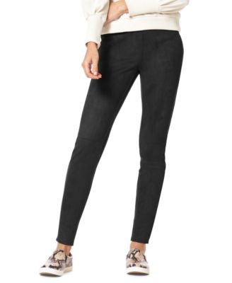 Hue - Women's High Rise Microsuede Full Length Leggings