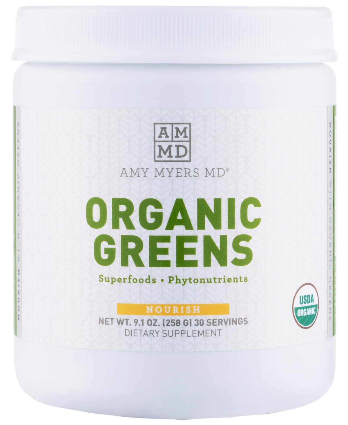 Amy Myers Md Organic Greens Physician-formulated Superfood + Veggies Powder