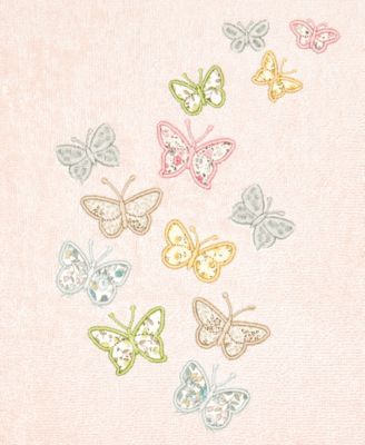 Turkish Cotton Mariposa Embellished 2-Pc. Bath Towel Set