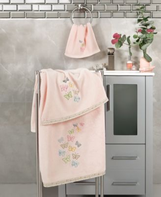 Turkish Cotton Mariposa Embellished 3-Pc. Bath Towel Set