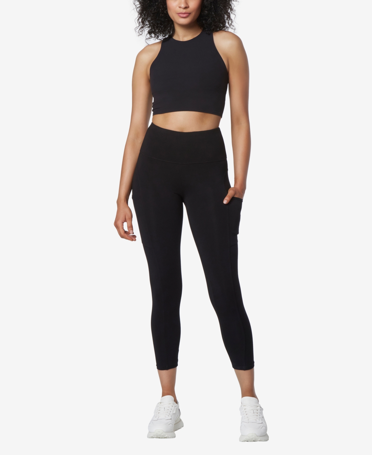 Andrew Marc Sport Women's High Rise 7/8 Leggings with Pockets