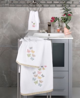 Turkish Cotton Mariposa Embellished 4-Pc. Bath Towel Set