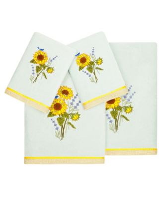 Turkish Cotton Girasol Embellished 4-Pc. Bath Towel Set