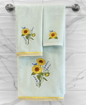 Turkish Cotton Girasol Embellished 4-Pc. Bath Towel Set