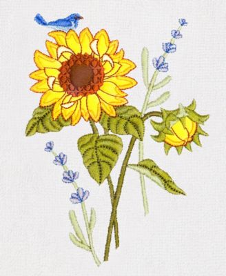 Turkish Cotton Girasol Embellished 4-Pc. Bath Towel Set