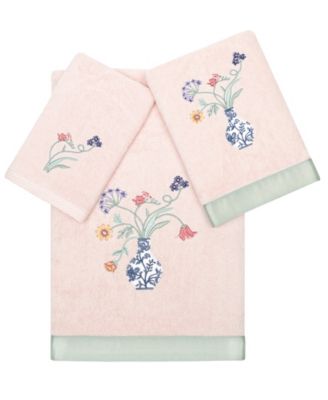 Turkish Cotton Stella Embellished 3-Pc. Bath Towel Set