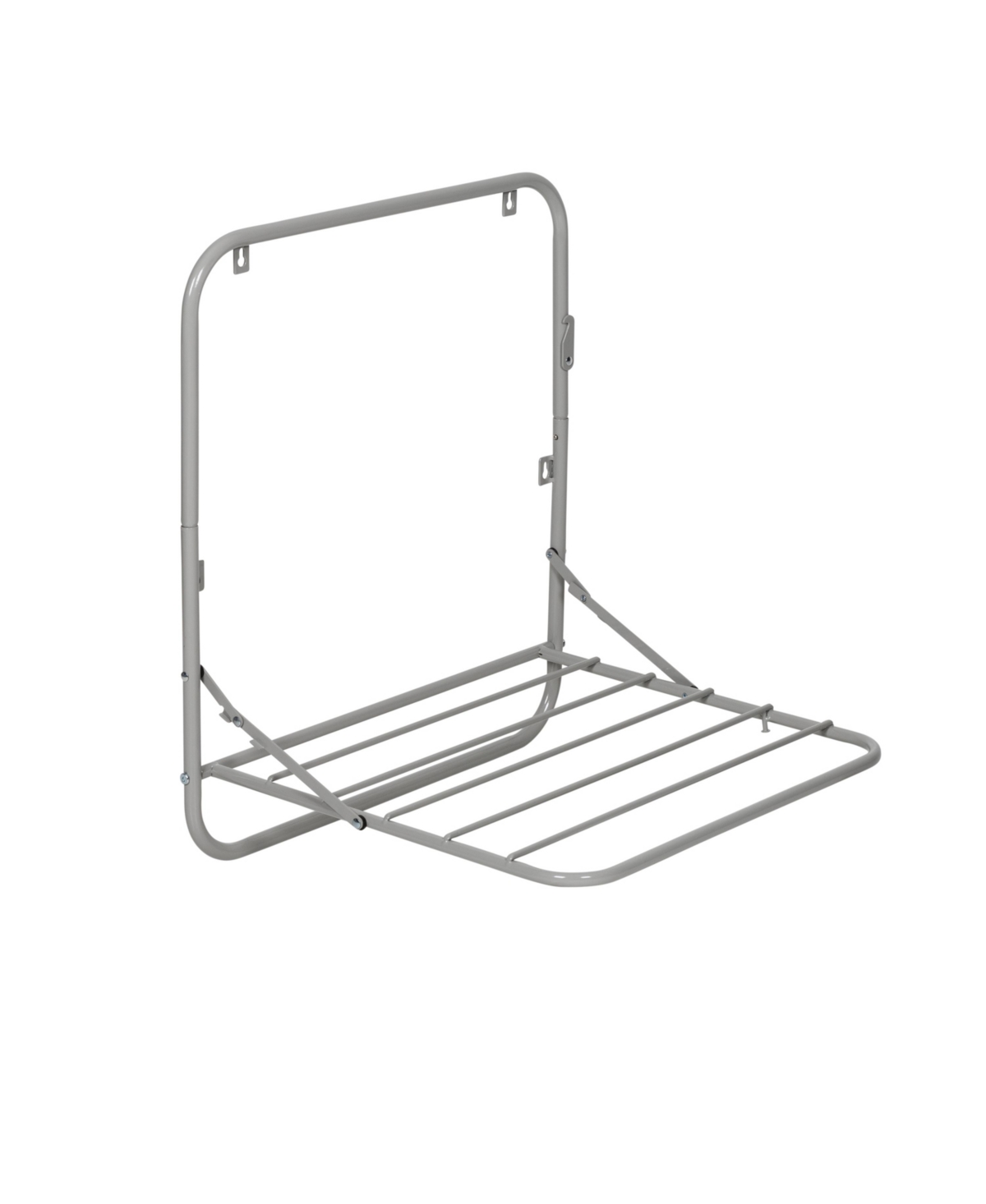 Honey Can Do Collapsible Wall-mounted Clothes Drying Rack In Gray
