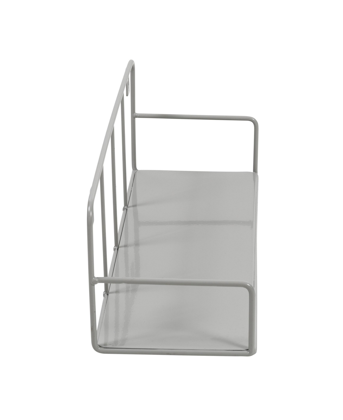 Shop Honey Can Do Small Metal Floating Wall Shelf In Gray