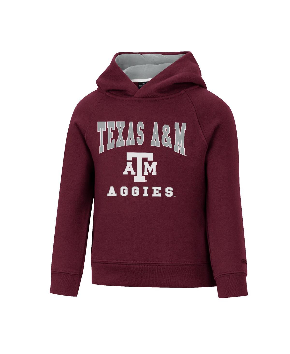 Colosseum Babies' Toddler Boys And Girls  Maroon Texas A&m Aggies Chimney Sweep Raglan Pullover Hoodie