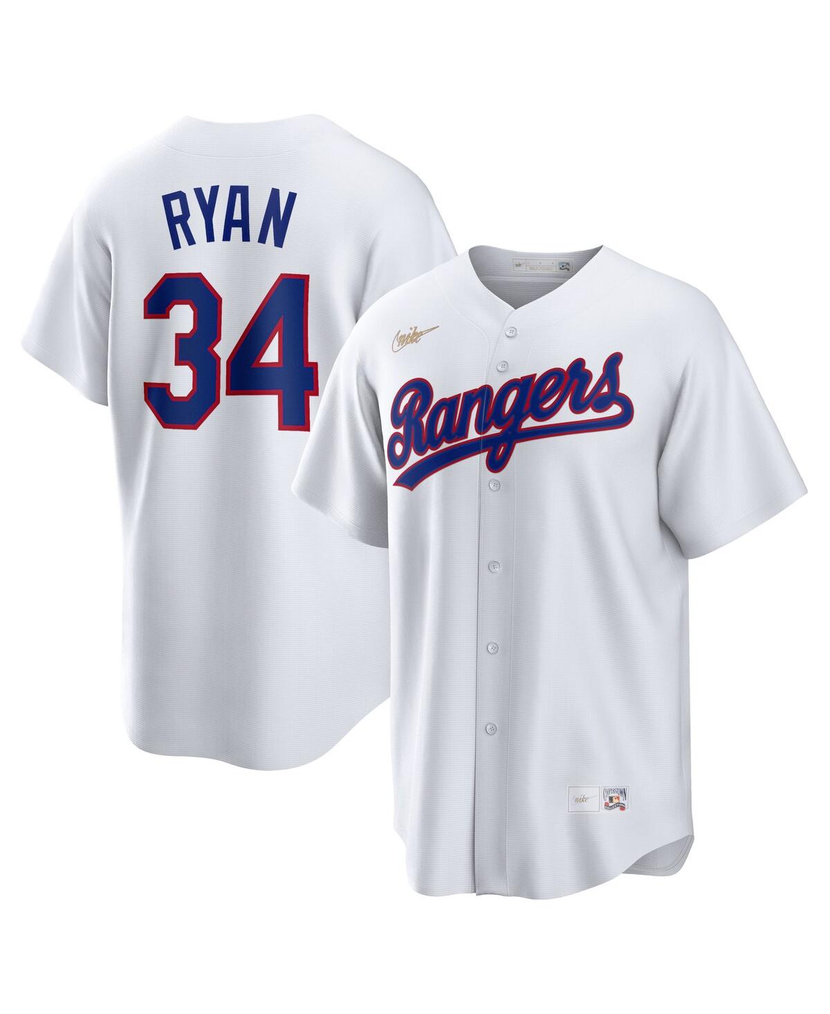 Men's Nike Nolan Ryan White Texas Rangers Home Cooperstown Collection Player Jersey