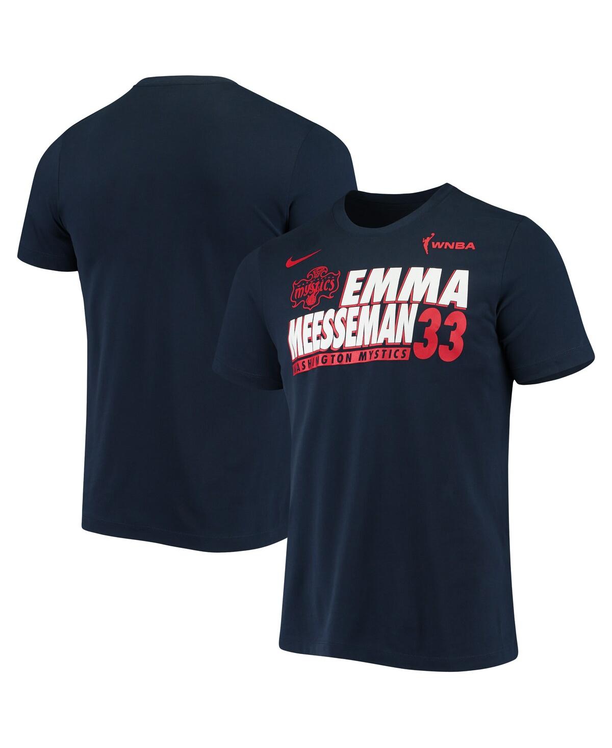 Nike Men's  Emma Meesseman Navy Washington Mystics Name And Number Performance T-shirt In Navy