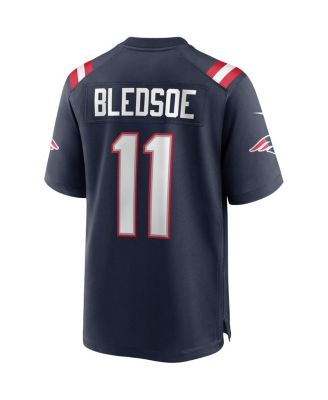 Men's Drew Bledsoe New England Patriots Game Retired Player Jersey