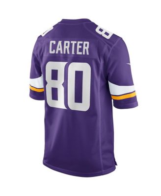 Men's Cris Carter Purple Minnesota Vikings Game Retired Player Jersey