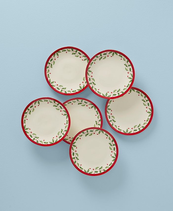 Lenox Holiday Accent Plate, Set of 6 Macy's