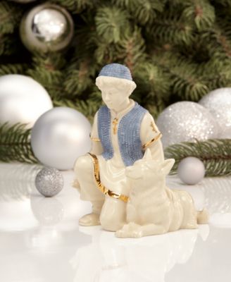First Blessing Nativity Shepherd & Dog Figurine