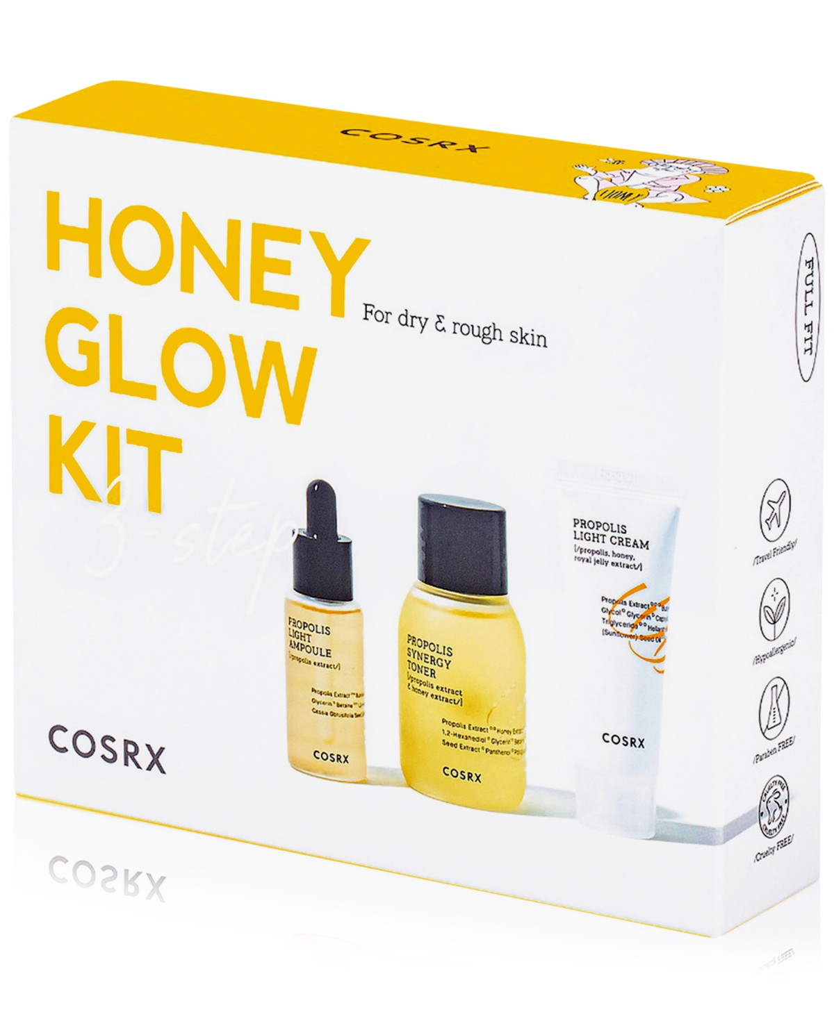 Cosrx 3-Pc. Full Fit Propolis Honey Glow Set