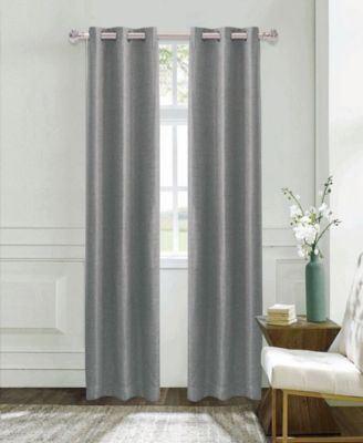 Dainty Home - Day to Night Boston Room Darkening  Grommet Curtain Panel Pair, 38"x84"