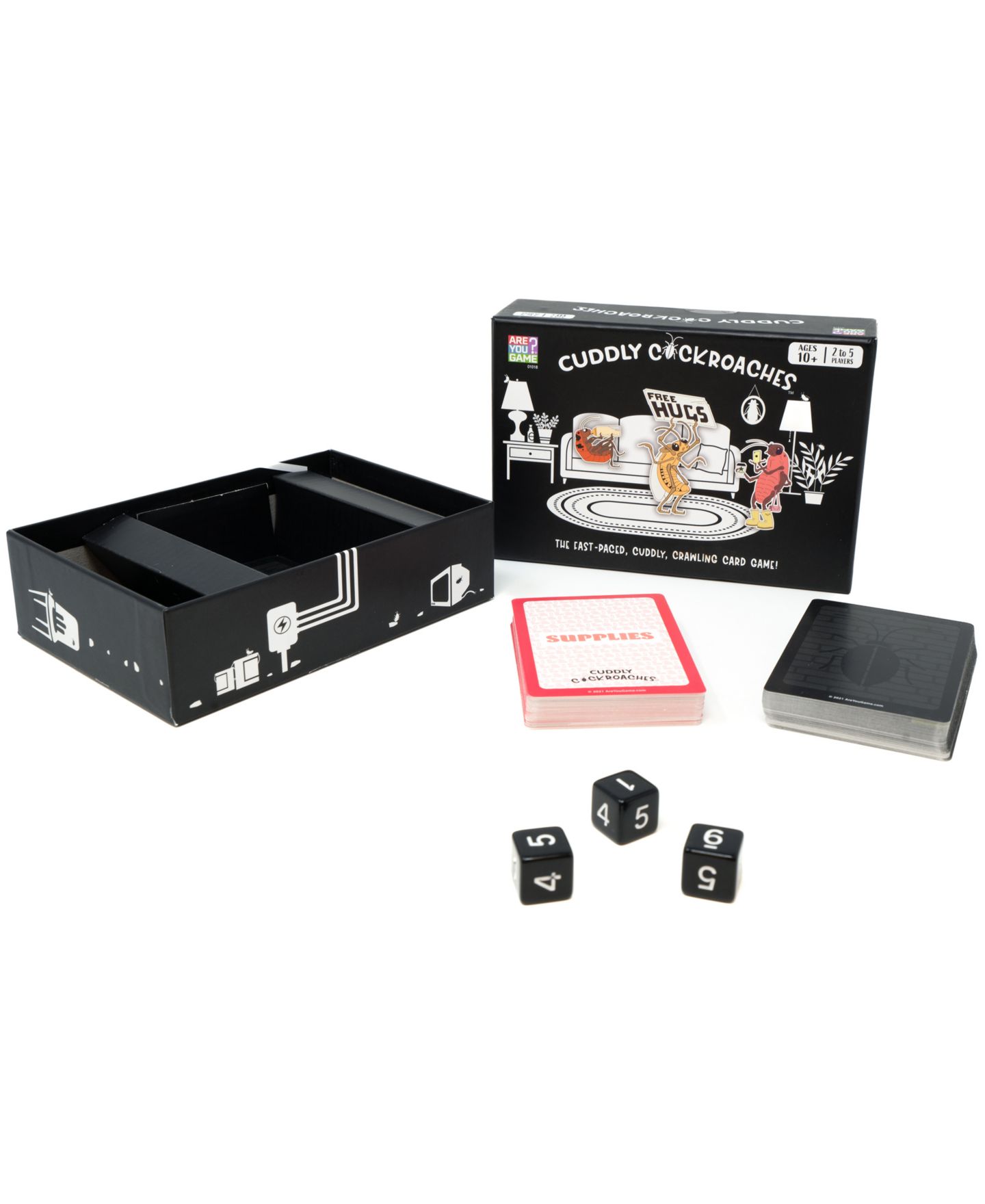Детские карточные игры Areyougame Cuddly Cockroaches Card Game, 98-Piece Set, Ages 10+ — фото 4