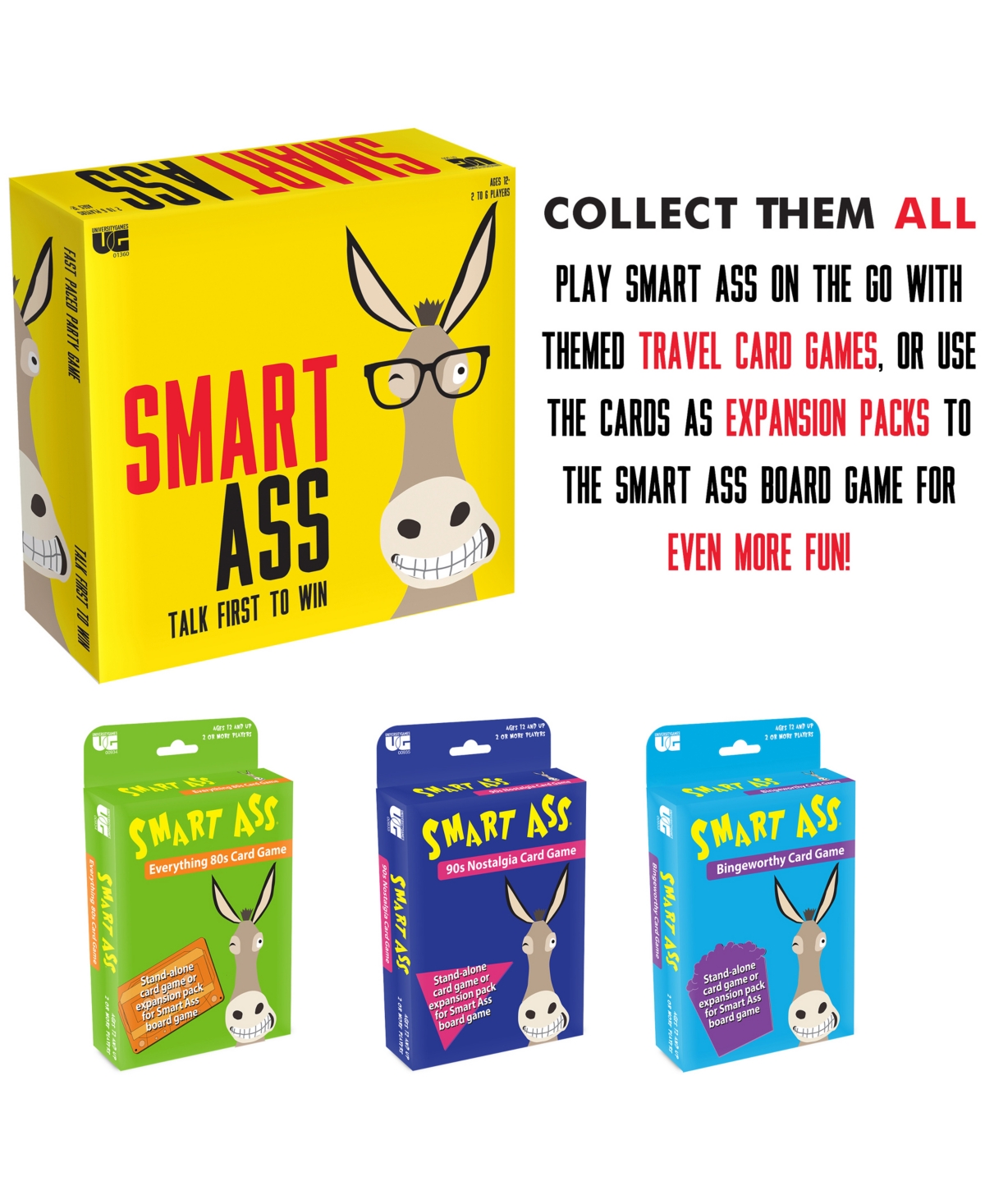 Shop University Games Smart Everything 80s Card Game Set, 91 Piece In Multi Color