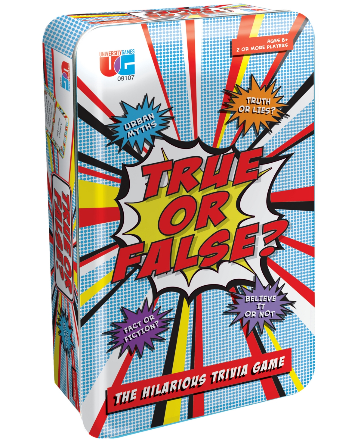 University Games Kids' True Or False Tin Set, 109 Piece In Multi Color