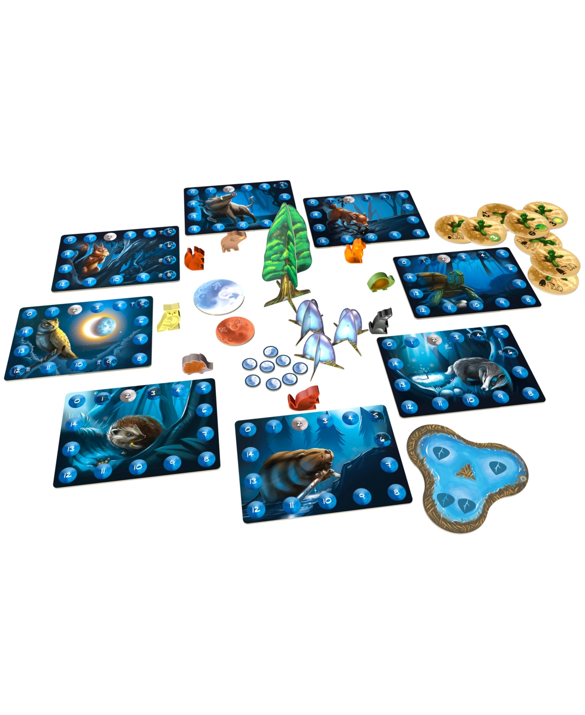 Shop Blue Orange Games Photosynthesis Under The Moonlight Expansion Set, 36 Piece In Multi Color