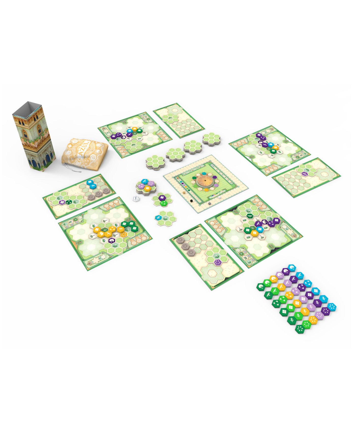 Детские настольные игры Next Move Games Azul Queen's Garden 182-Piece Strategy Family Board Game, Ages 10+ — фото 4
