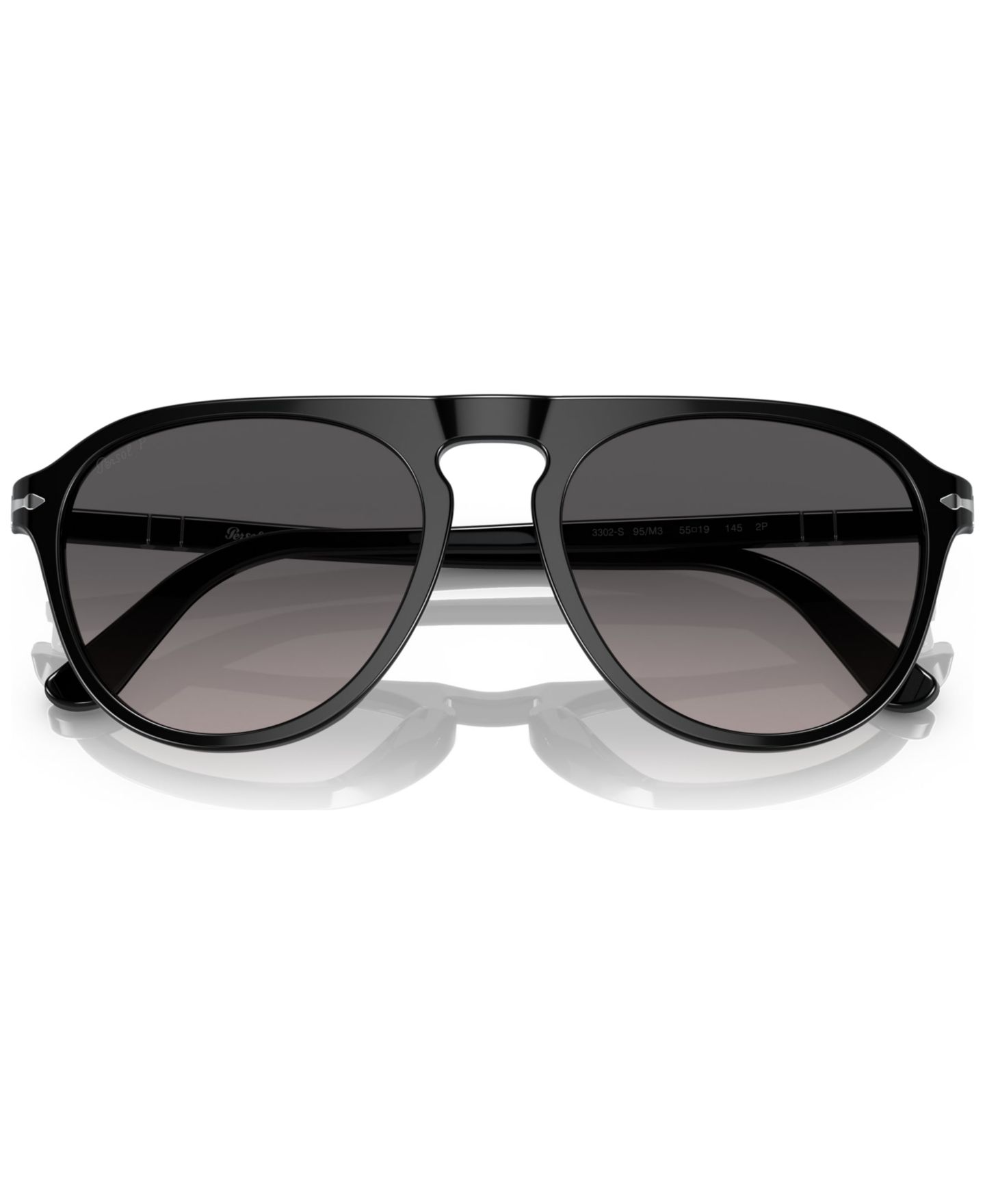 Солнцезащитные очки Persol Unisex Polarized, 0PO3302S95M355W, цвет: Чёрный — фото 3