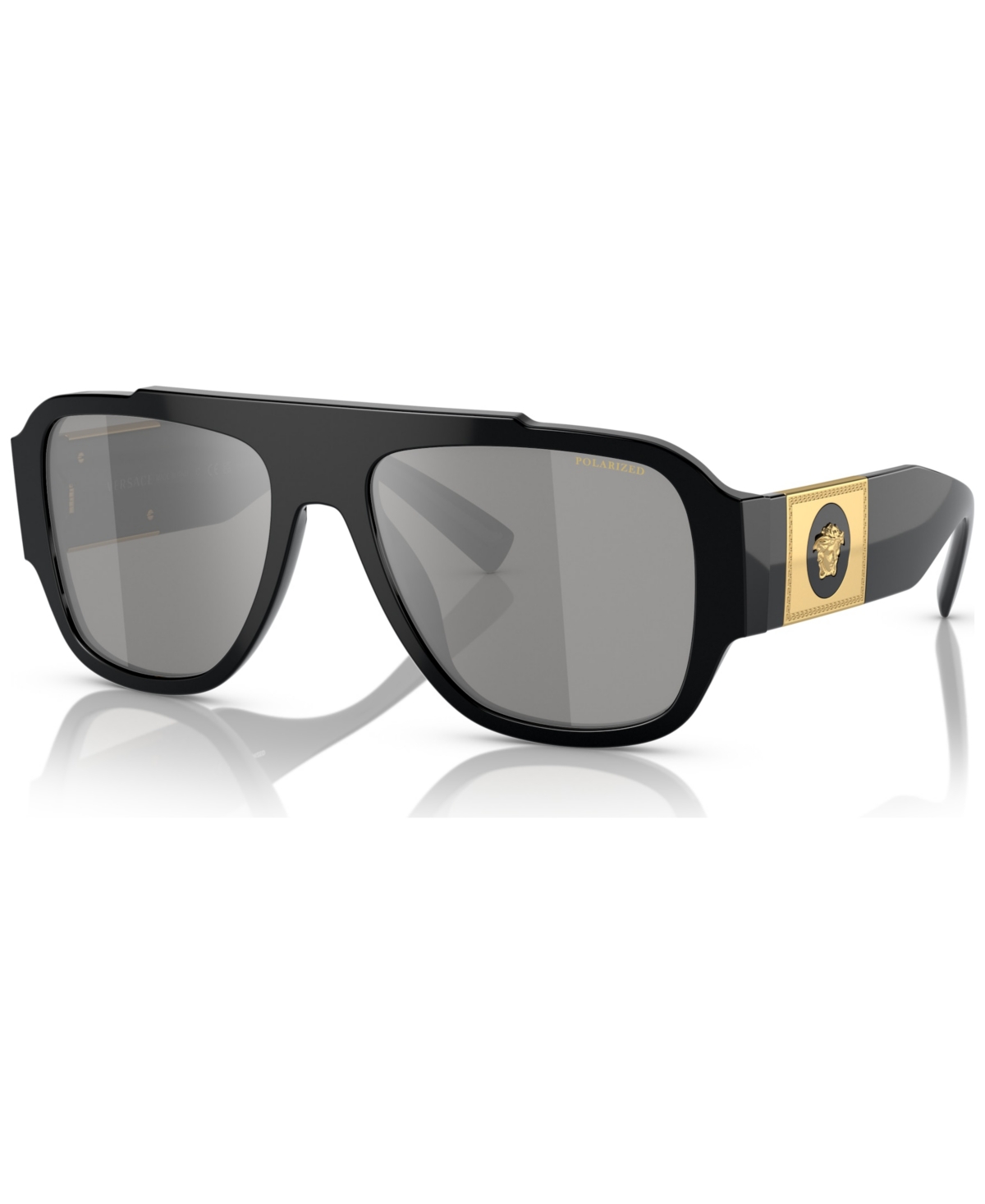 Shop Versace Men's Polarized Sunglasses, Ve4436u In Black