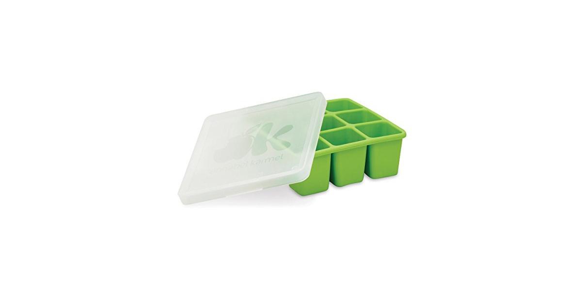 Nuk Homemade Baby Food Flexible Freezer Tray And Lid Set In Green
