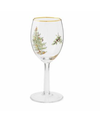 Christmas Tree Wine Glasses, Set of 4