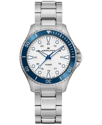 Hamilton - Women's Swiss Khaki Navy Scuba Stainless Steel Bracelet Watch 37mm
