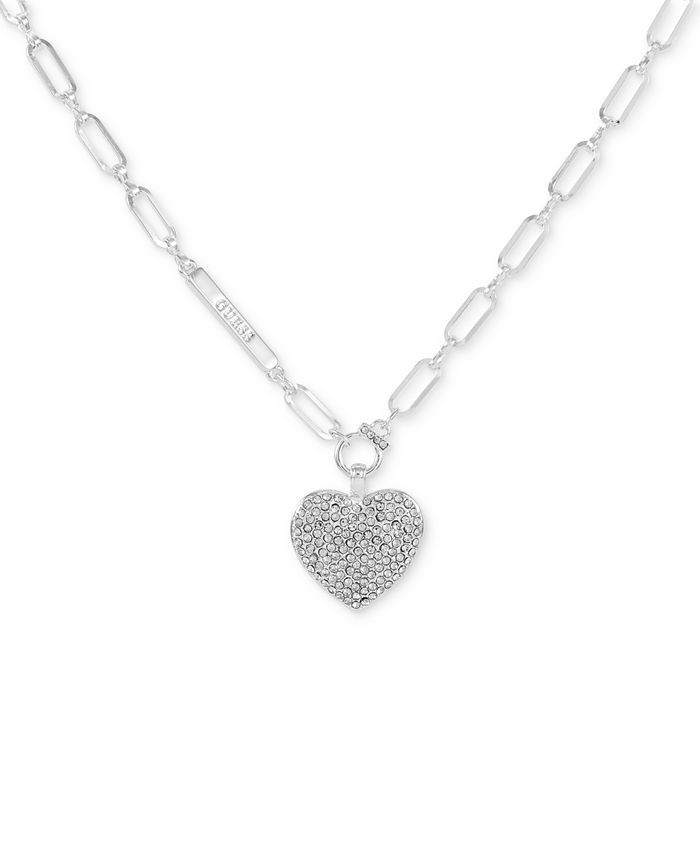Guess heart discount necklace silver