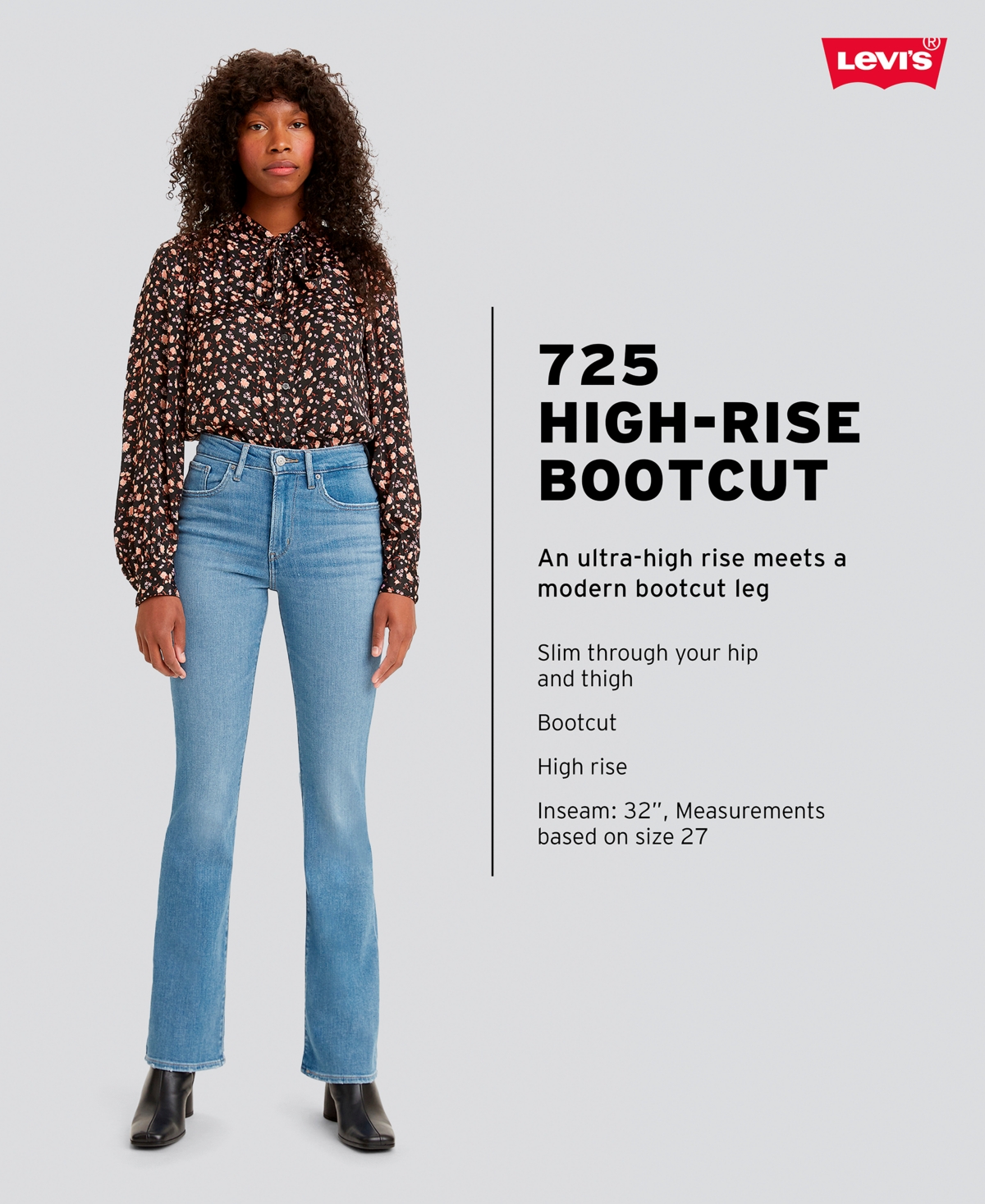 Shop Levi's 725 High-waist Classic Stretch Bootcut Jeans In Did It Matter