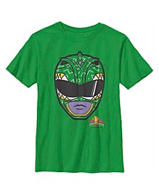 Boy's Power Rangers Green Ranger Helmet  Child T-Shirt