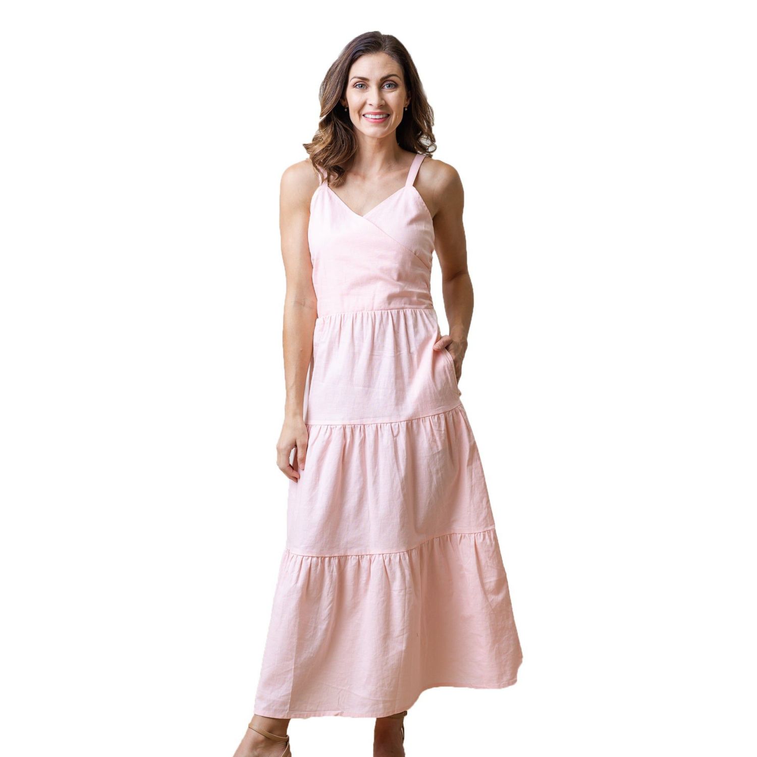 Women's Hope and Henry Tiered Wrap Dress